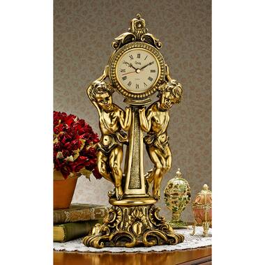 Design Toscano Baroque Twin Cherubs Tabletop Clock & Reviews